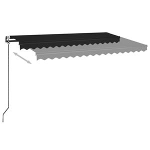 vidaXL Luifel automatisch met LED en windsensor 400x350 cm antraciet