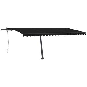 vidaXL Luifel automatisch met LED en windsensor 500x350 cm antraciet