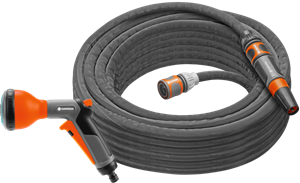 Gardena Textielslang Liano Life 15m Set +  Classic Multifunctionele Broes