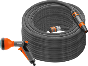 Gardena Textielslang Liano Set 30m Spuit +  Classic Multifunctionele Broes