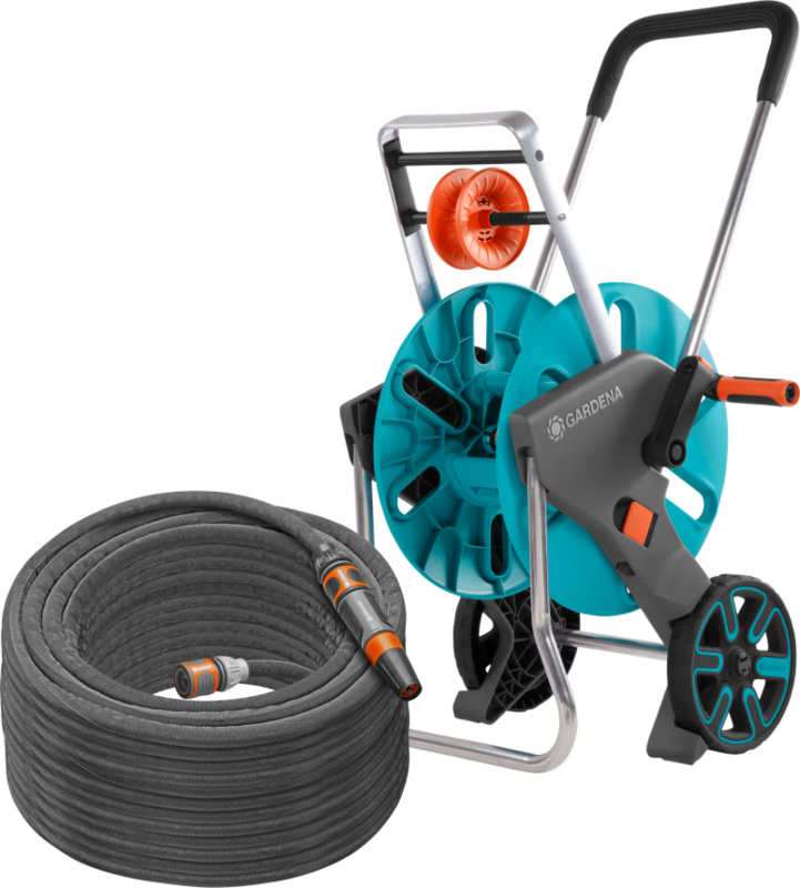 Gardena Textielslang Liano Set 30m Spuit +  CleverRoll M Easy