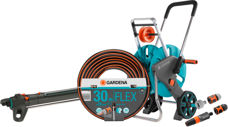 Gardena Comfort FLEX 1/2 30m CleverRoll M Large Sproeierpakket