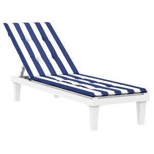 VidaXL Terrasstoelkussen gestreept oxford stof blauw en wit
