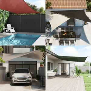 VidaXL Zonnezeil 160 g/m² 4x6 m HDPE taupe