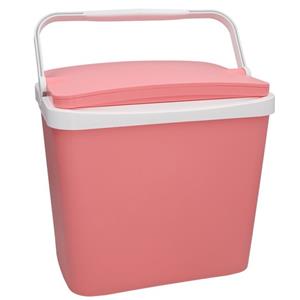 Sunnydays Beach Vibes Koelbox - 24 liter - kunststof - roze - x 30 x cm -
