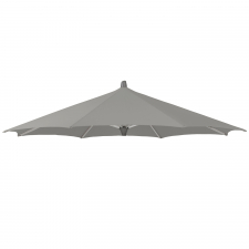 Glatz parasols Stokparasoldoek Glatz Alu twist   300cm rond (Stofklasse 4) smoke