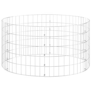 VidaXL Gabion paal rond Ø100x50 cm gegalvaniseerd staal