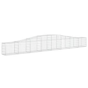 VidaXL Schanskorven 25 st gewelfd 400x30x40/60 cm ijzer