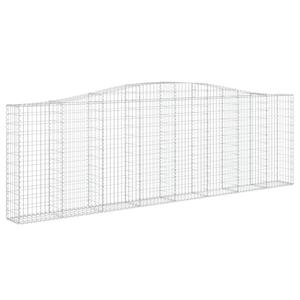 VidaXL Schanskorven 15 st gewelfd 400x30x120/140 cm ijzer