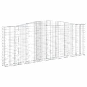 VidaXL Schanskorven 15 st gewelfd 400x30x140/160 cm ijzer