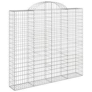 VidaXL Schanskorven 25 st gewelfd 200x50x180/200 cm ijzer