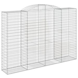 VidaXL Schanskorven 10 st gewelfd 300x50x200/220 cm ijzer