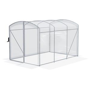 Outsunny Tunnelkas, ruime kweekruimte, UV-bestendige folie, sterk verzinkt stalen frame, 3 x 2 x 2 m, ideaal voor planten | Aosom.nl