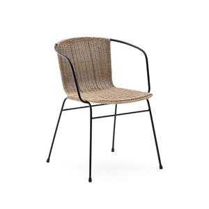 Kave Home Tuinstoel Eltiera Rattan - Naturel