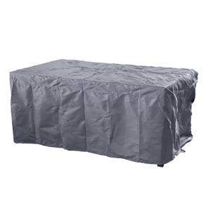 Sunnydays Tuintafel meubel beschermhoes - donker grijs - kunststof - 200 x 130 - waterafstotend -