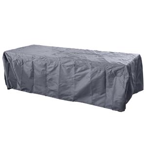 Sunnydays Tuintafel meubel beschermhoes - donker grijs - kunststof - 240 x 130 - waterafstotend - re -