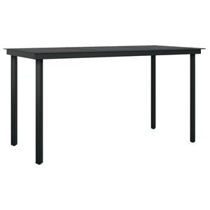 vidaXL 7-delige Tuinset zwart