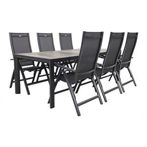 Hartman Roma|Kings tuinset antraciet - 220x100 cm.