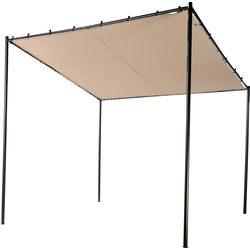 Beliani  VIMINO - Tuinpaviljoen - Taupe - Staal