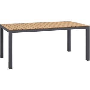 Leen Bakker Tuintafel Toulon - antraciet - 74x169x90 cm