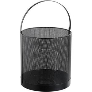 Leen Bakker Windlicht Malaga - zwart - 20xØ20 cm