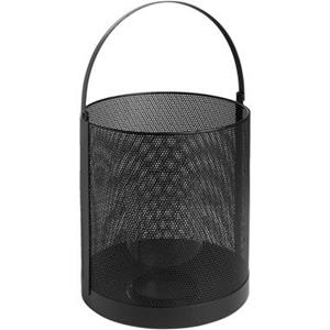 Leen Bakker Windlicht Malaga - zwart - 24xØ23 cm