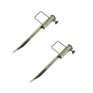Merkloos 2x stuks droogmolen haring / grondpennen ijzer 45,5 cm -