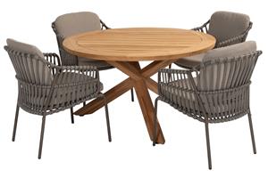 4 Seasons Outdoor Diningset Prado Capalbio 7-delig Ø130 cm