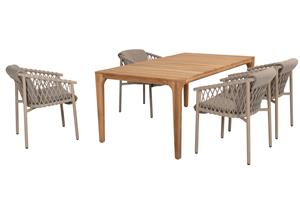 4 Seasons Outdoor Diningset Liam Allora 5-delig 180 x 100 cm