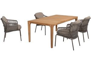 4 Seasons Outdoor Diningset Liam Capalbio 5-delig 180 x 100 cm