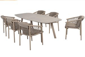 4 Seasons Outdoor Diningset Manolo Allora 7-delig 240 x 103 cm