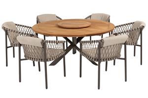4 Seasons Outdoor Diningset Prado Allora 8-delig Ø160 cm