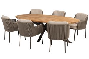 4 Seasons Outdoor Diningset Prado Bernini 7-delig 240 x 115 cm