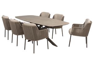 4 Seasons Outdoor Diningset Prado Bernini 7-delig 240 x 105 cm