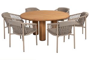 4 Seasons Outdoor Diningset Corsica Allora 7-delig Ø160 cm