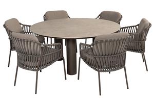 4 Seasons Outdoor Diningset Arizona Capalbio 7-delig Ø160 cm