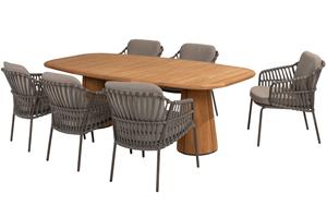 4 Seasons Outdoor Diningset Capri Capalbio 7-delig 240 x110 cm