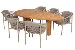 4 Seasons Outdoor Diningset Corsica Allora 7-delig 240 x 110 cm