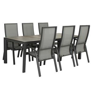 Relax Diningset Faro Palermo Keramiek 7-delig 220 x 100 cm