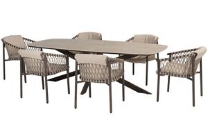 4 Seasons Outdoor Diningset Prado Allora 7-delig 240 x 105 cm
