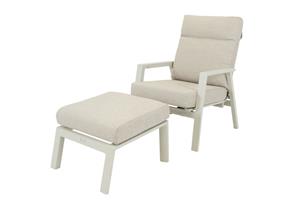 Relax Loungestoel Aruba inclusief voetenbank