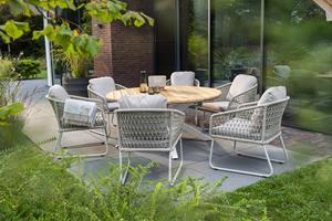 Yoi Low Diningtafel Noas Salix Teak Ø150 cm