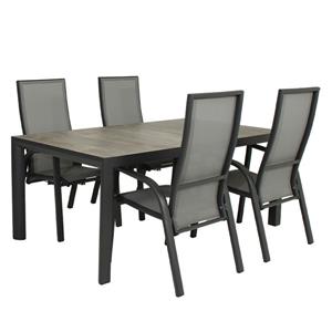 Relax Diningset Faro Palermo Keramiek 5-delig 180 x 100 cm