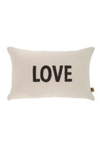 Zusss Kussen Love 50x30cm Antraciet/ecru