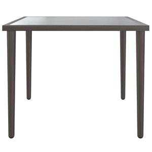 vidaXL Tuintafel 48x48x37 cm staal grijs