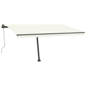 vidaXL Luifel vrijstaand automatisch 450x300 cm crèmekleurig