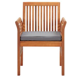 vidaXL Tuinstoelen 4 st met kussens massief acaciahout