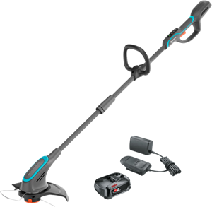 Gardena PowerTrim 30/18V P4A Solo + Bosch Starterset 18V 2,5 Ah Accu