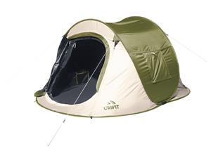 Lidl Verduisterende 2-persoons pop-up tent (Beige/groen)