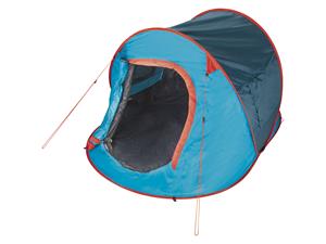 Rocktrail 2-persoons pop-up tent (Blauw/oranje)